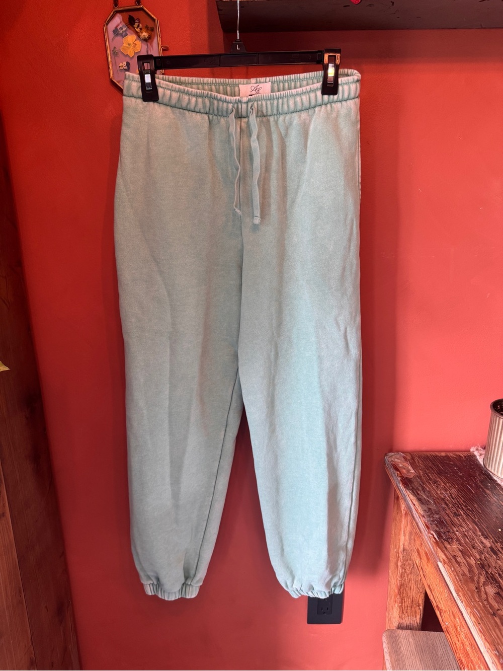 American Eagle Outfitters Mint Green Track Joggers
